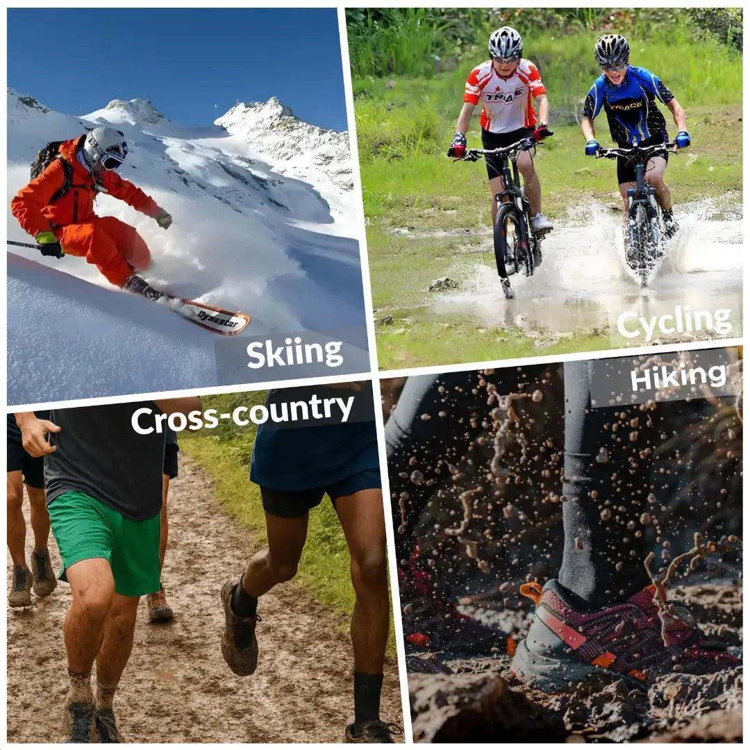 Unisex Crew Waterproof Socks - Red