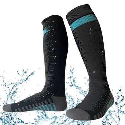 Unisex Knee High Waterproof Socks – Blue