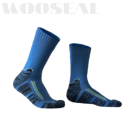 Unisex Crew Waterproof Socks - Ocean Blue
