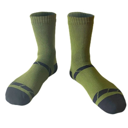 Unisex Crew Waterproof Socks - Green