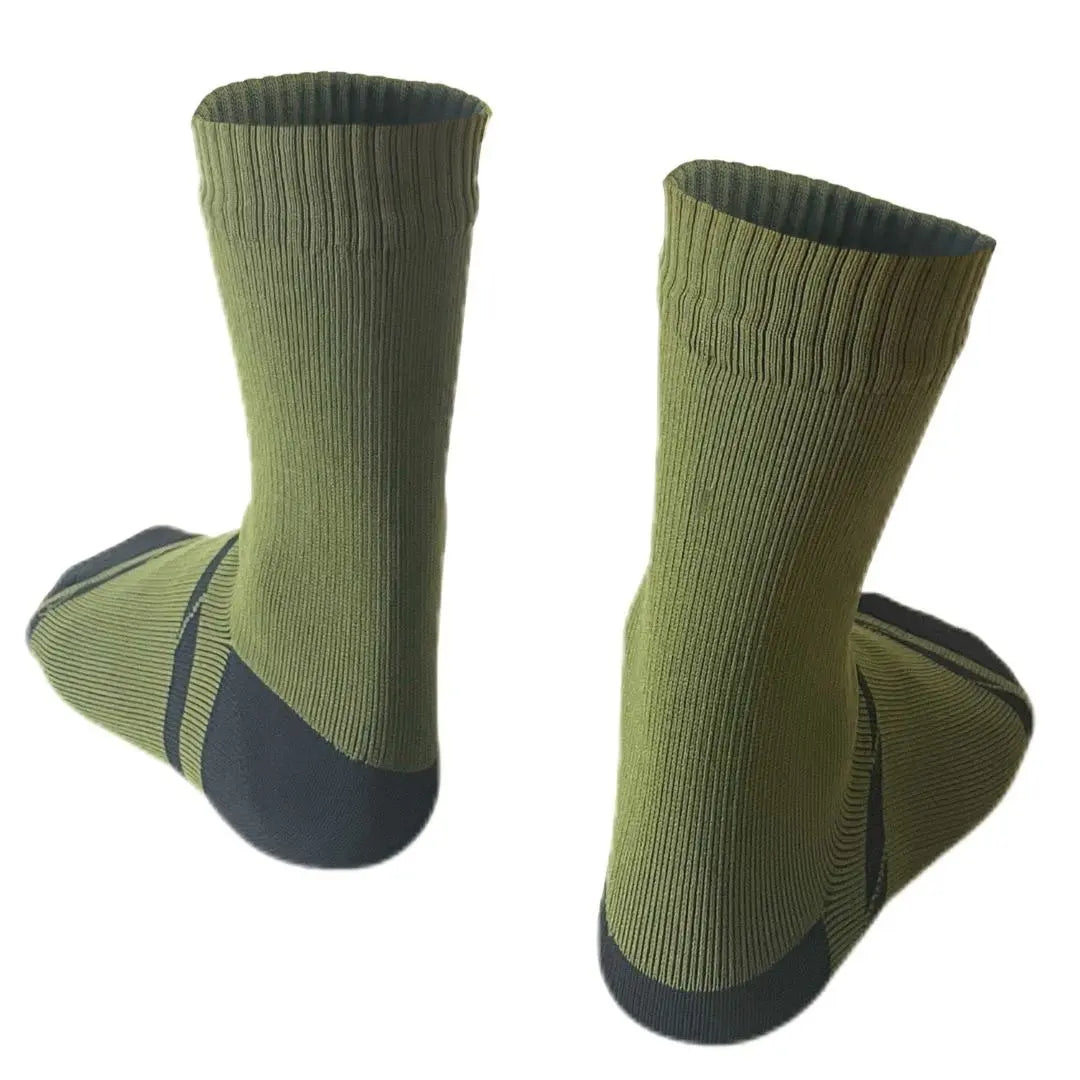 Unisex Crew Waterproof Socks - Green