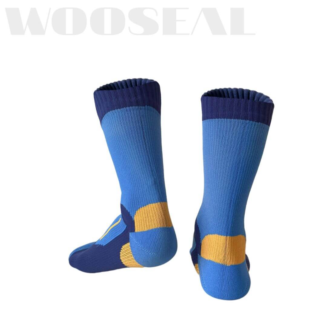 Unisex Crew Waterproof Socks - Blue