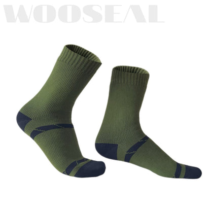 Unisex Crew Waterproof Socks - Green