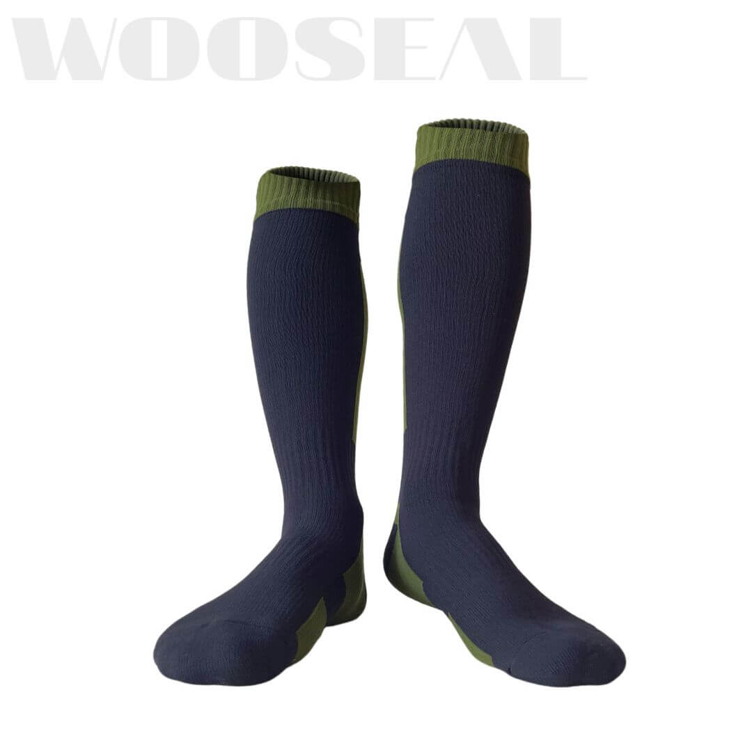 Unisex Knee High Waterproof Socks – Green
