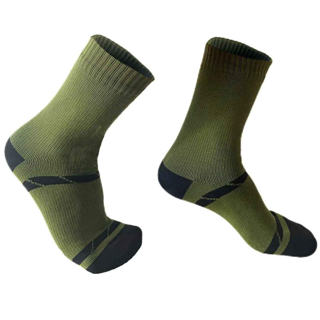 Unisex Crew Waterproof Socks - Green