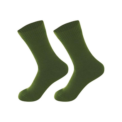 Unisex Crew Waterproof Socks - Solid Color