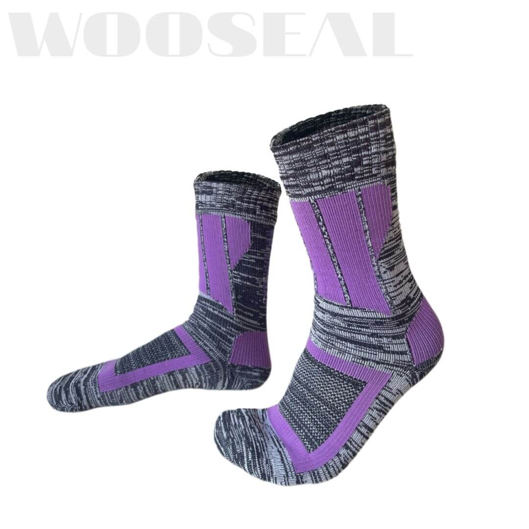 Unisex Crew Waterproof Socks - Purple