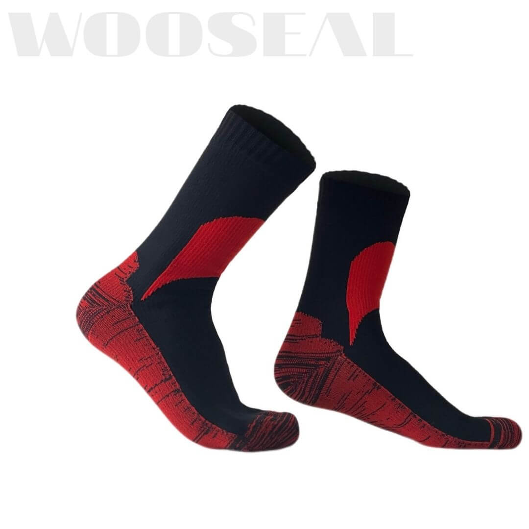 Unisex Crew Waterproof Socks - Red