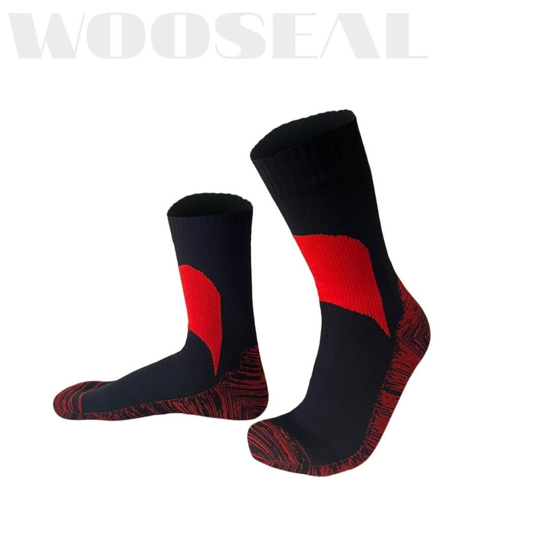 Unisex Crew Waterproof Socks - Red