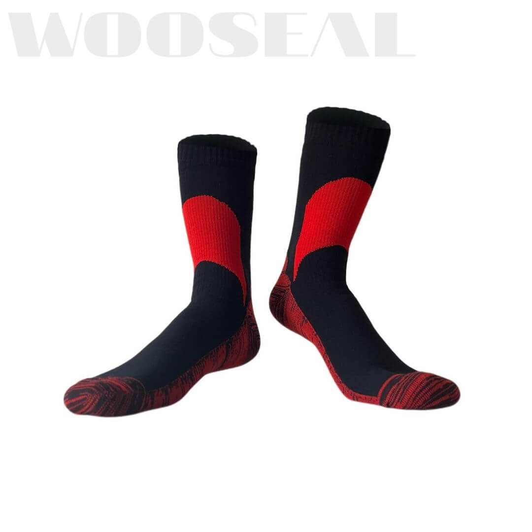 Unisex Crew Waterproof Socks - Red
