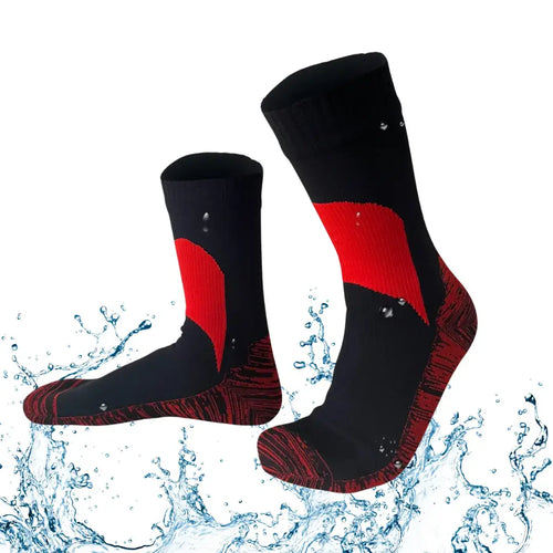 Unisex Crew Waterproof Socks - Red