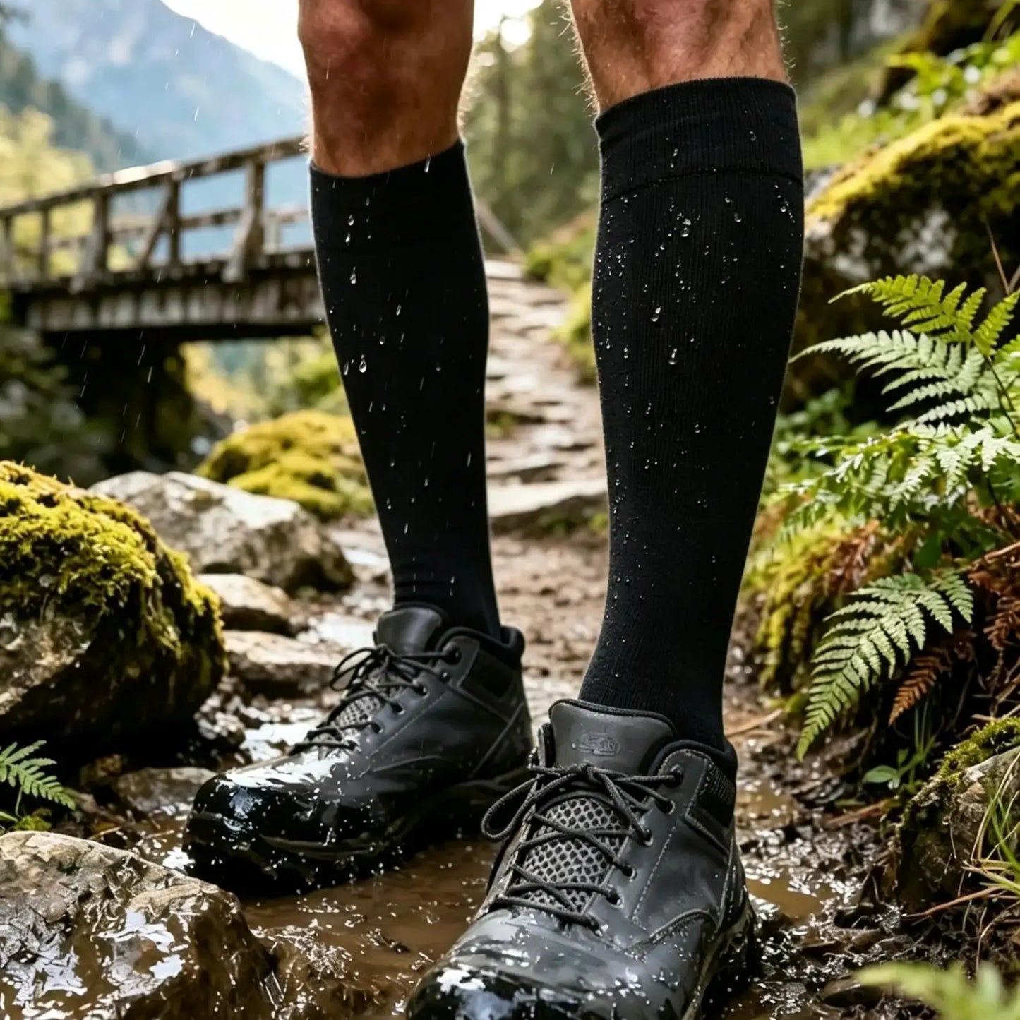 Unisex Knee High Waterproof Socks
