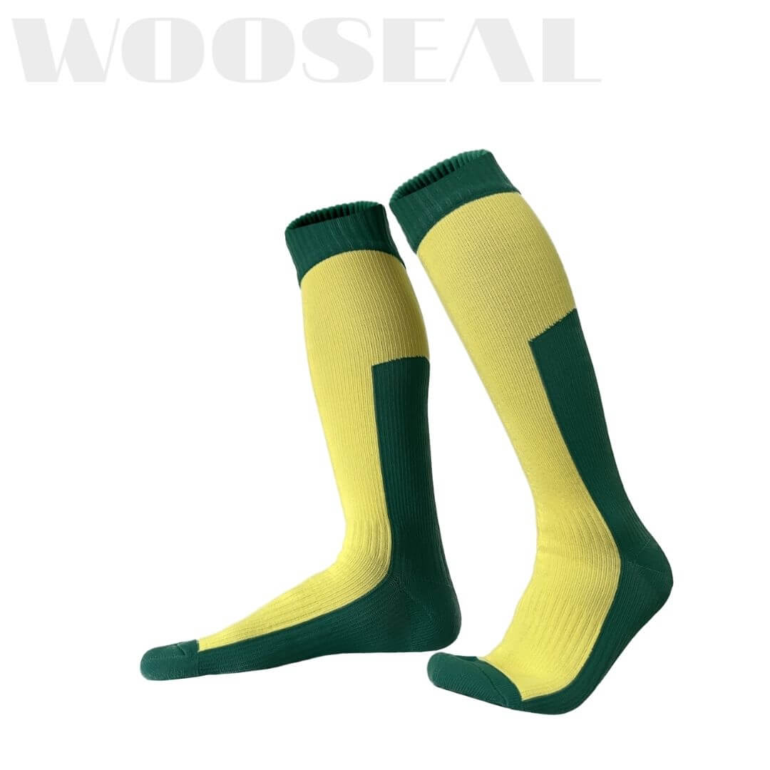 Unisex Knee High Waterproof Socks – Yellow & Green