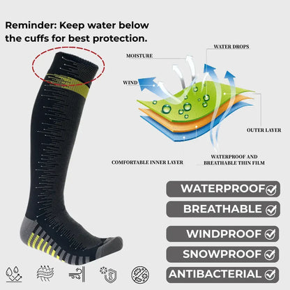 Unisex Knee High Waterproof Socks – Yellow