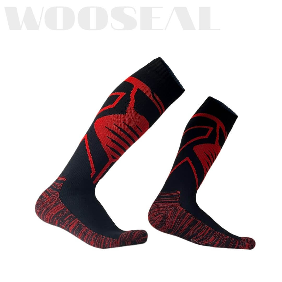 Unisex Knee High Waterproof Socks – Red