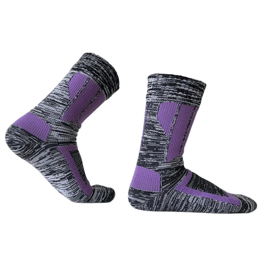 Unisex Crew Waterproof Socks - Purple