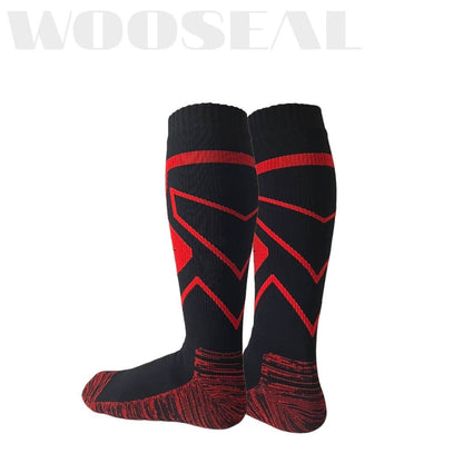Unisex Knee High Waterproof Socks – Red