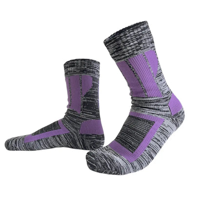 Unisex Crew Waterproof Socks - Purple
