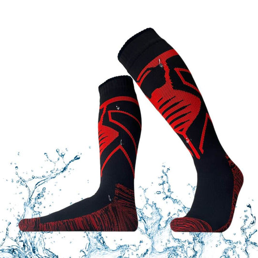 Unisex Knee High Waterproof Socks – Red