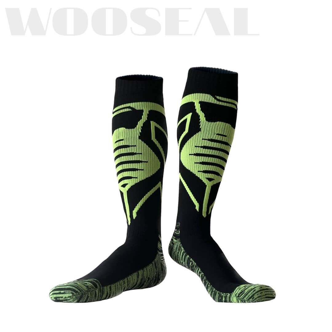 Unisex Knee High Waterproof Socks – Neon Green