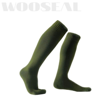 Unisex Knee High Waterproof Socks -Grass Green