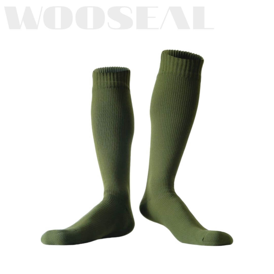 Unisex Knee High Waterproof Socks -Grass Green