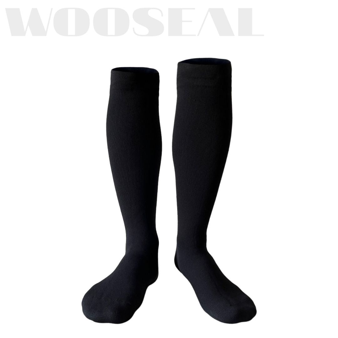 Unisex Knee High Waterproof Socks - Black