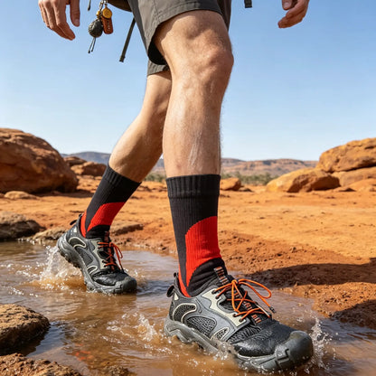 Unisex Crew Waterproof Socks - Red