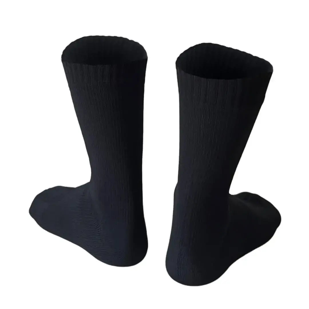 Unisex Crew Waterproof Socks - Black