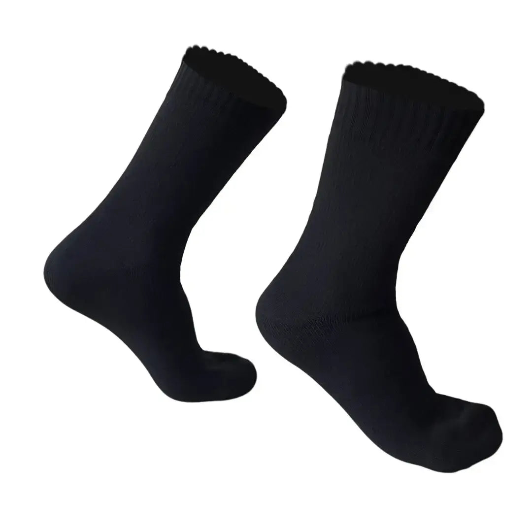 Unisex Crew Waterproof Socks - Black