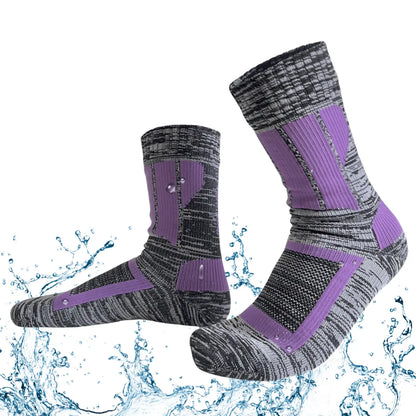 Unisex Crew Waterproof Socks - Purple
