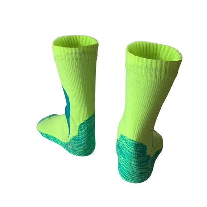 Unisex Crew Waterproof Socks - Lemon Green