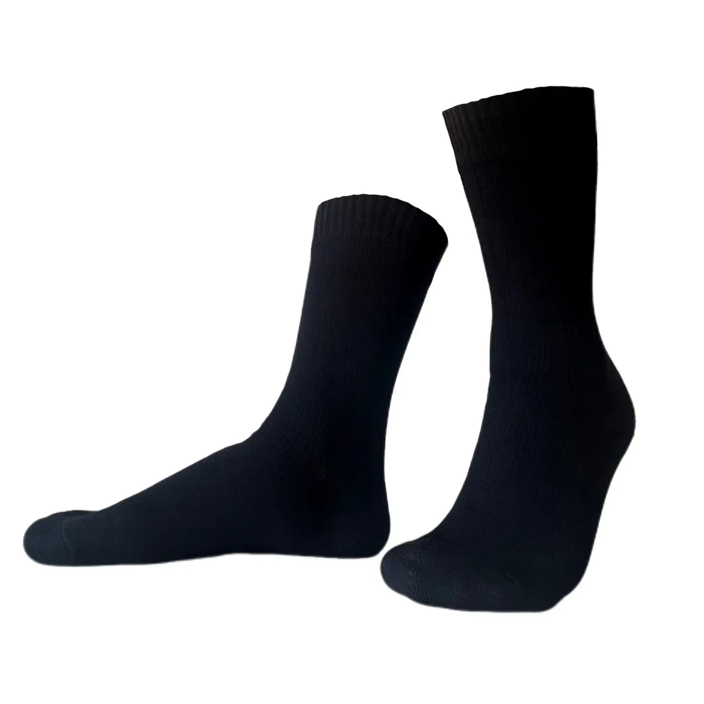 Unisex Crew Waterproof Socks - Black