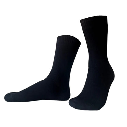 Unisex Crew Waterproof Socks - Black