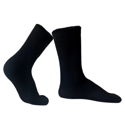 Unisex Crew Waterproof Socks - Black