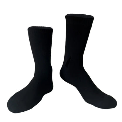 Unisex Crew Waterproof Socks - Black