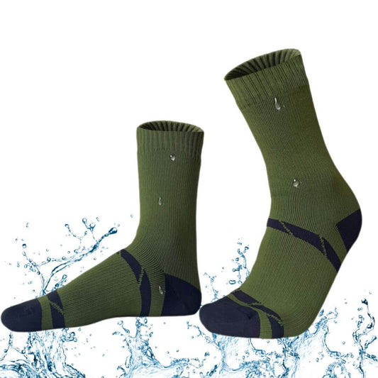Unisex Crew Waterproof Socks - Green
