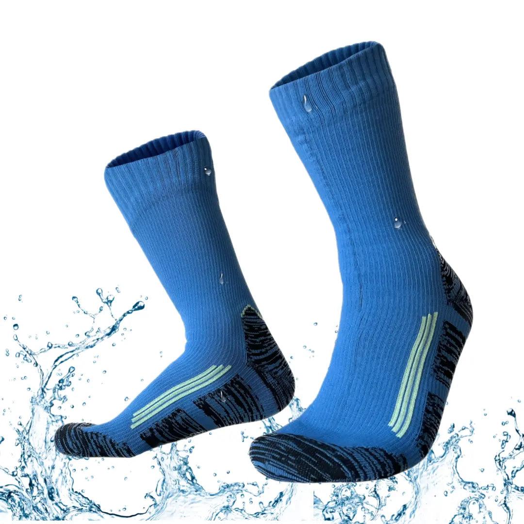 Unisex Crew Waterproof Socks - Ocean Blue